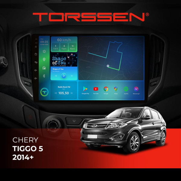 Штатна магнітола Torssen Chery Tiggo 5 14+ F108256 4G Carplay DSP