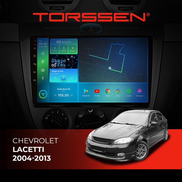Штатна магнітола Torssen Chevrolet Lacetti 04-13 F98256 4G Carplay DSP