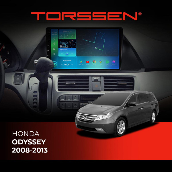 Штатна магнітола Torssen Honda Odyssey 2008-2013 F108256 4G Carplay DSP