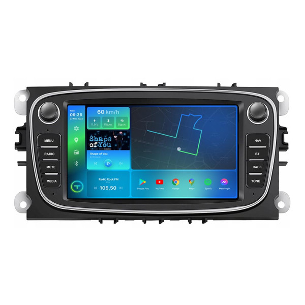 Штатна магнітола Torssen Ford Universal grey 2008- F98256 4G Carplay DSP