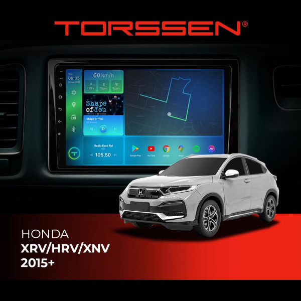 Штатна магнітола Torssen Honda XRV/HRV/XNV 2015+ F98256 4G Carplay DSP