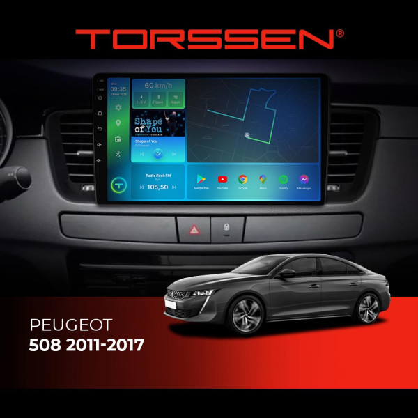 Штатная магнитола Torssen Peugeot 508 11-17 F98256 4G Carplay