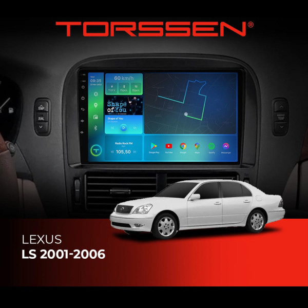 Штатна магнітола Torssen Lexus LS 01-06 F98256 4G Carplay DSP