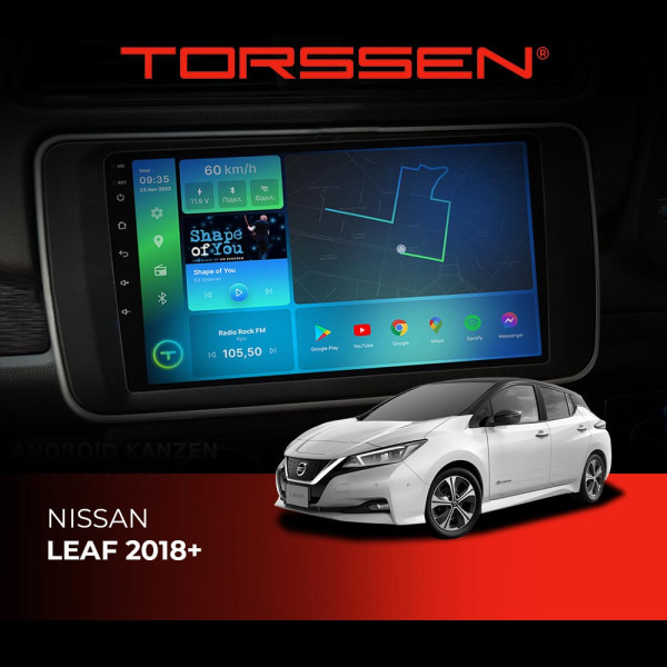 Штатна магнітола Torssen  Nissan Leaf 2018+ F98256 4G Carplay DSP