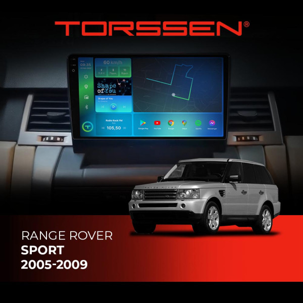 Штатна магнітола Torssen 2K DTS Range Rover Sport 2005-2009 F9432 4G Carplay DSP