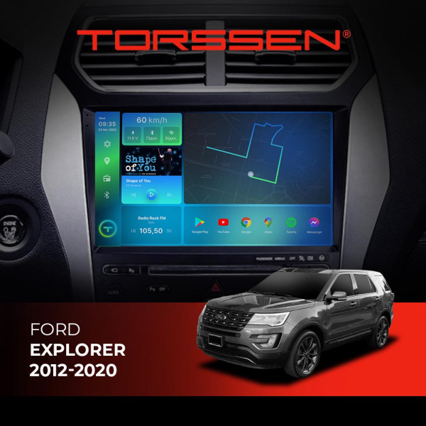 Штатна магнітола  Torssen 2K DTS Ford Explorer 2012-2020 F10432 4G Carplay DSP