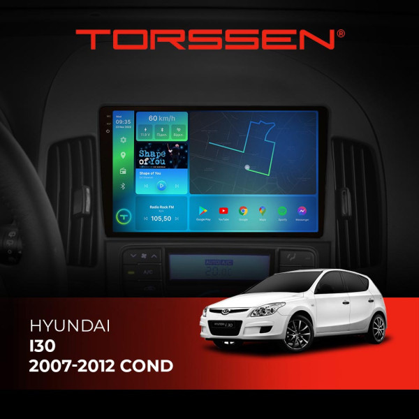 Штатна магнітола Torssen 2K DTS Hyundai i30 2007-2012 cond F9432 4G Carplay DSP Штатна магнітола Torssen 2K DTS Hyundai i30 2007-2012 cond F9432 4G Carplay DSP