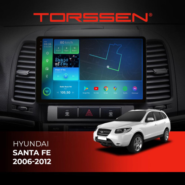 Штатна магнітола Torssen 2K DTS Hyundai Santa Fe 2006-2012 F9432 4G Carplay DSP Штатна магнітола Torssen 2K DTS Hyundai Santa Fe 2006-2012 F9432 4G Carplay DSP