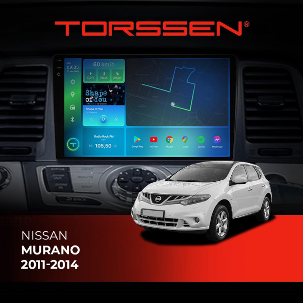 Штатна магнітола Torssen 2K DTS Nissan Murano 11-14 F9432 4G Carplay DSP