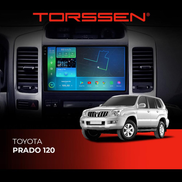 Штатна магнітола Torssen 2K DTS Toyota Prado 120 F9432 4G Carplay DSP