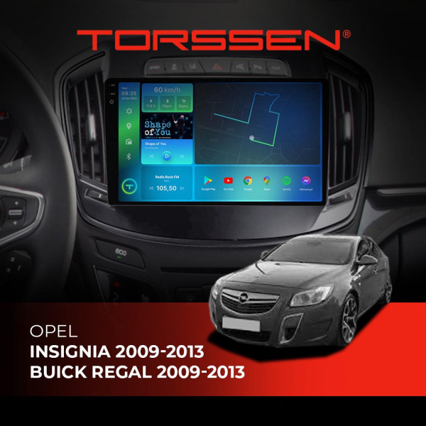 Штатна магнітола Torssen 2K DTS Opel Insignia 09-13/Buick Regal 09-13 F9432 4G Carplay DSP