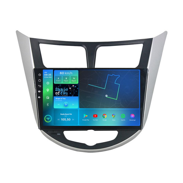 Штатна магнітола Torssen Hyundai Accent 2011-2018 B/G F9432 4G Carplay DSP