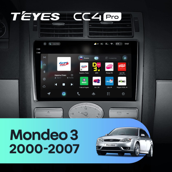 Штатна магнітола Teyes CC4 Pro 12+256 Gb Ford Mondeo 3 2000-2007 (F2) 9" 2k