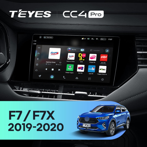 Штатна магнітола Teyes CC4 Pro 12+256 Gb GREAT WALL Hover Haval F7 F7X 2019-2020 9" 2k