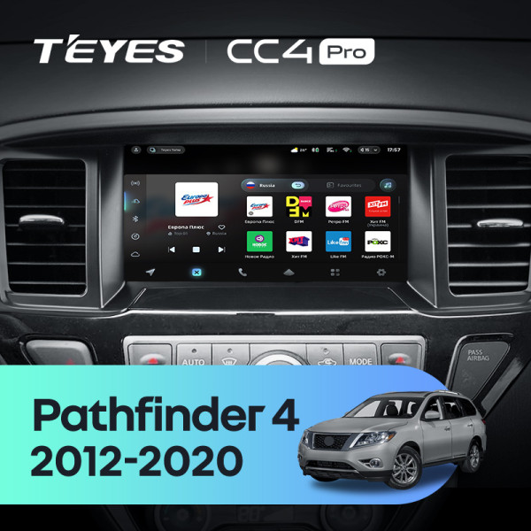 Штатна магнітола Teyes CC4 Pro 12+256 Gb Nissan Pathfinder 4 R52 (F1) 2012-2020 (C) 9" 2k (L3)