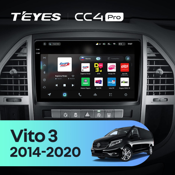 Штатна магнітола Teyes CC4 Pro 12+256 Gb Mercedes-Benz Vito 3 W447 2014-2020 10" 2k (L1)
