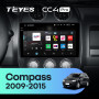 Штатна магнітола Teyes CC4 Pro 12+256 Gb Jeep Compass 1 MK 2009-2015 10" 2k