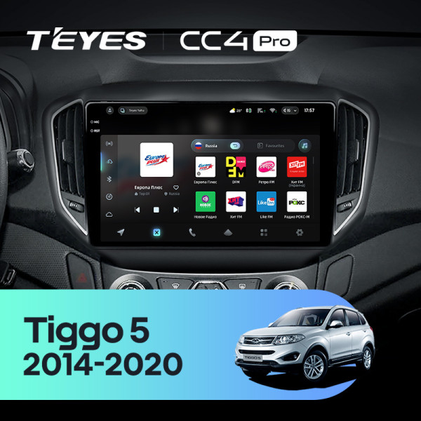 Штатна магнітола Teyes CC4 Pro 12+256 Gb Chery Tiggo 5 2014 - 2018 10" 2k