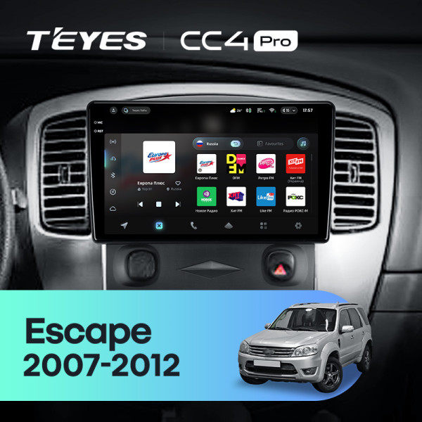 Штатна магнітола Teyes CC4 Pro 8+128 Gb Ford Escape 1 2007-2012 9" 2k