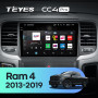 Штатна магнітола Teyes CC4 Pro 8+128 Gb Dodge RAM 1500 2500 3500 4500 5500 2013-2019 AT AC Black 9" 2k