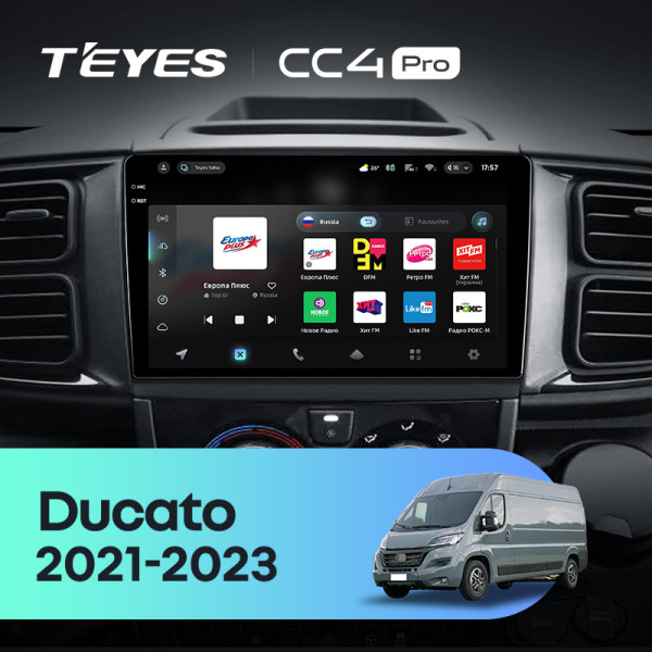 Штатна магнітола Teyes CC4 Pro 12+256 Gb Fiat Ducato Van L3H2 2021-2023 9" 2k (L1) Штатна магнітола Teyes CC4 Pro 12+256 Gb Fiat Ducato Van L3H2 2021-2023 9" 2k (L1)