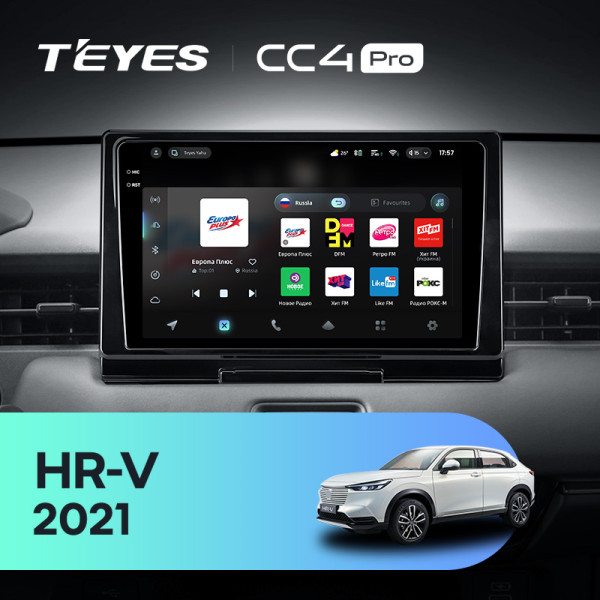 Штатна магнітола Teyes CC4 Pro 8+128 Gb Honda HR-V RV RZ 2021 9" 2k
