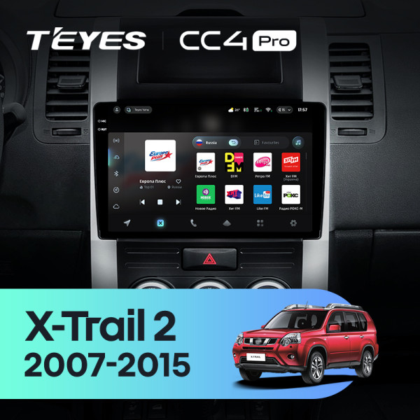 Штатна магнітола Teyes CC4 Pro 8+128 Gb Nissan X-Trail X Trail 2 T31 2007-2015 10" 2k
