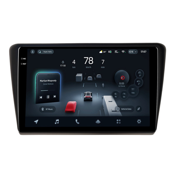 Штатна магнітола Teyes CC4 Pro 8+128 Gb Skoda RAPID NH1 NH3 2012-2018 9" 2k