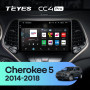 Штатна магнітола Teyes CC4 Pro 12+256 Gb Jeep Cherokee 5 KL 2014-2018 silver 10" 2k