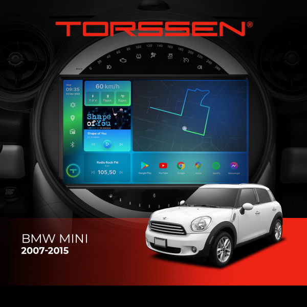 Штатна магнітола 2K Torssen BMW Mini Hatch R50 2000-2006 F9432 4G Carplay DSP