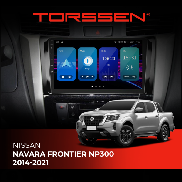 Штатная магнитола Torssen Nissan Navara Frontier NP300 2014-2021 NF9 Carplay