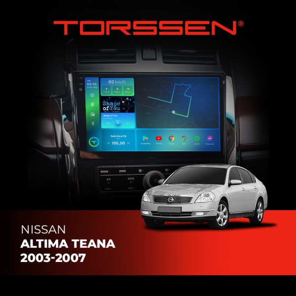 Штатна магнітола Torssen 2K DTS Nissan Altima / Teana 2003-2007 F9432 4G Carplay DSP