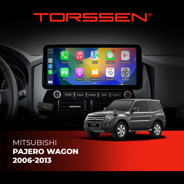 Штатная магнитола Torssen NRJ-B1-BE Mitsubishi Pajero Wagon 2006-2013 8/256Gb 12.4'' 360
