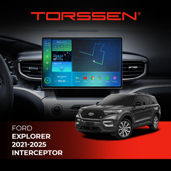Штатна магнітола Torssen Ford Explorer Interceptor 2021-2025 13'' FS464 Штатна магнітола Torssen Ford Explorer Interceptor 2021-2025 13'' FS464