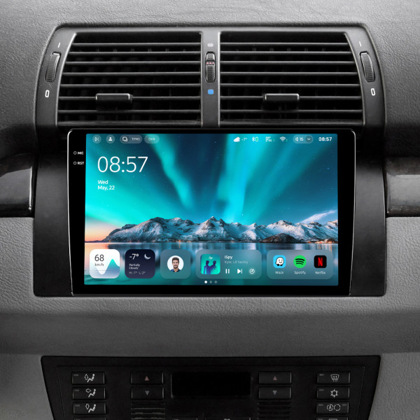 Штатна магнітола Teyes CC4 6+64 Gb BMW X5 E39 E53 1999 - 2006 9" 2k
