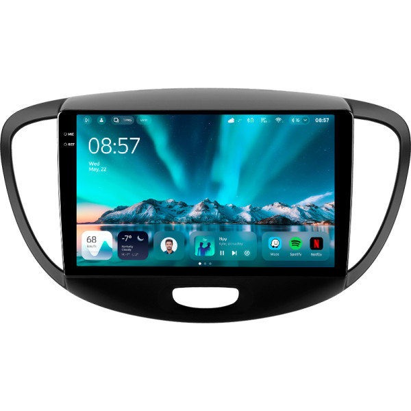 Штатна магнітола Teyes CC4 6+64 Gb Hyundai i10 2007-2013 9" 2k