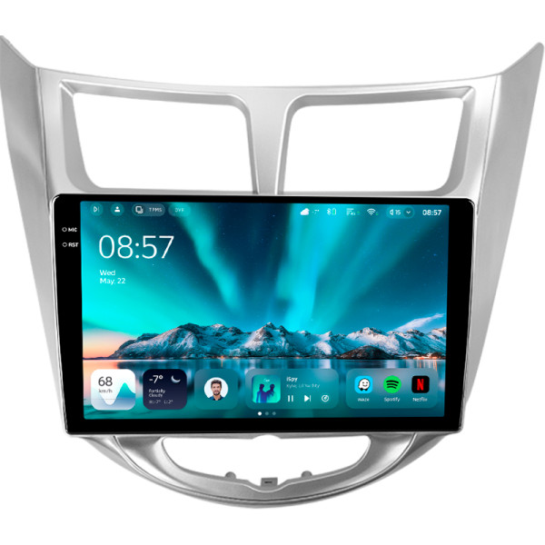 Штатна магнітола Teyes CC4 6+64 Gb Hyundai Solaris 1 2010-2016 9" 2k