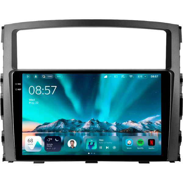 Штатна магнітола Teyes CC4 6+64 Gb Mitsubishi Pajero 4 V80 V90 2006-2024 9" 2k