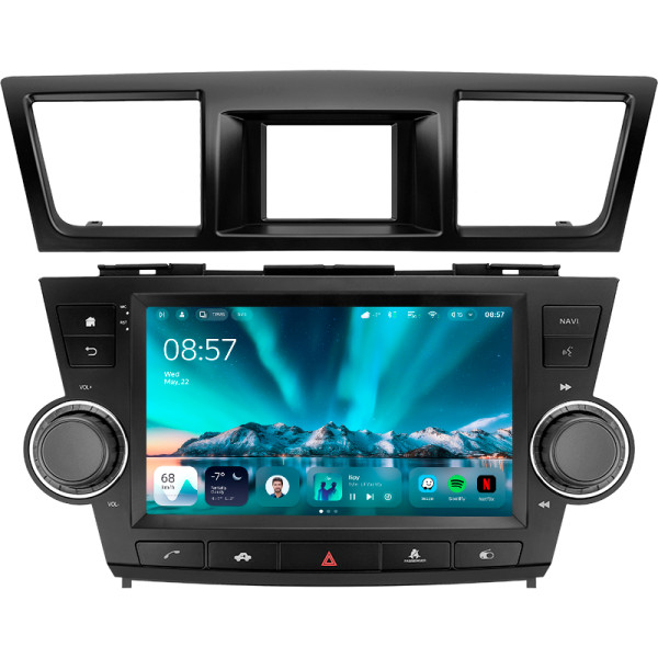Штатна магнітола Teyes CC4 6+64 Gb Toyota Highlander 2 XU40 2007-2013 (F3) 9" 2k (L2)
