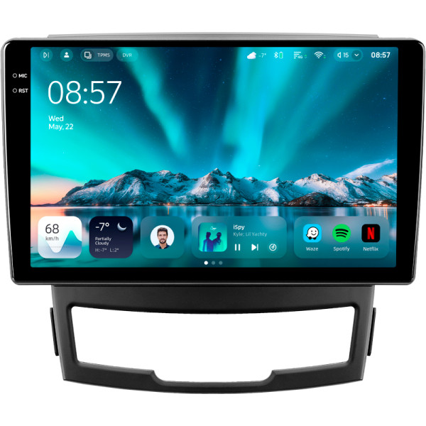 Штатна магнітола Teyes CC4 6+64 Gb SsangYong Korando 3 Actyon 2 2010-2013 9" 2k