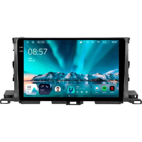 Штатна магнітола Teyes CC4 6+64 Gb Toyota Highlander 3 XU50 2013-2018 10" 2k (L1)
