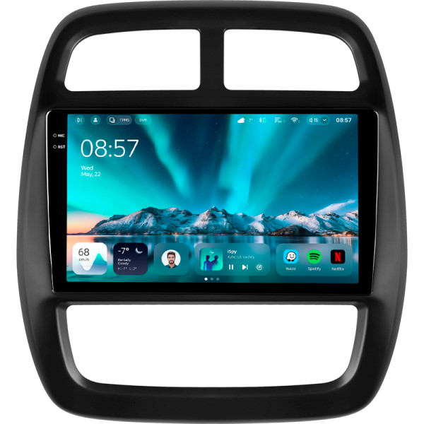 Штатна магнітола Teyes CC4 6+64 Gb Renault KWID 2015-2019 9" 2k (L1)
