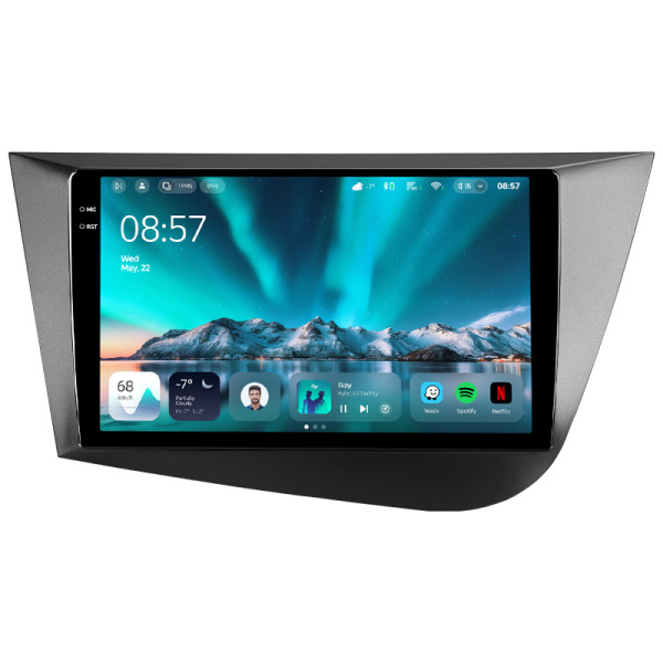 Штатна магнітола Teyes CC4 6+64 Gb Seat Leon 2 2005-2012 (F2) 9" 2k
