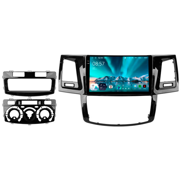 Штатна магнітола Teyes CC4 6+64 Gb Toyota Fortuner 1 AN50 AN60 HILUX Revo Vigo (F2) 2005-2007 9" 2k