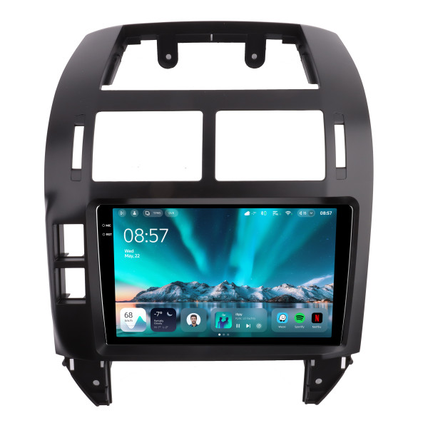 Штатна магнітола Teyes CC4 6+64 Gb Volkswagen Polo Mk4 4 2001-2009 Black 9" 2k