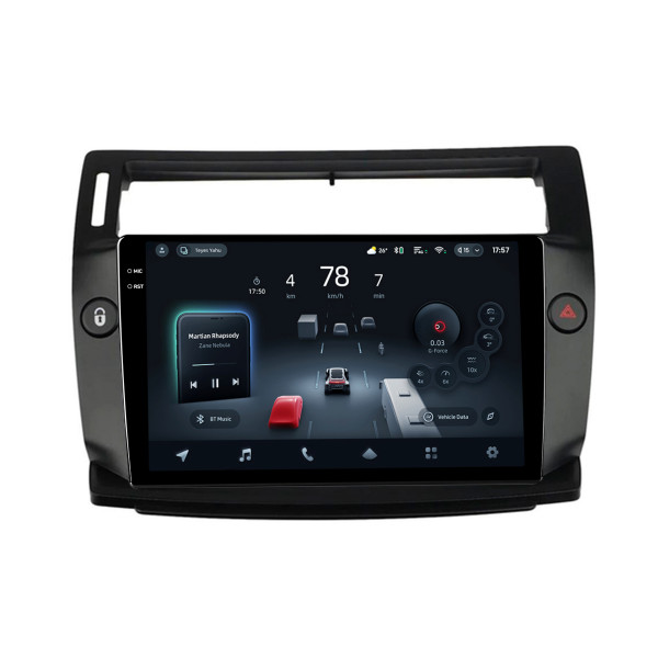 Штатна магнітола Teyes CC4 6+64 Gb Citroen C4 LA LC C-Triomphe C-Quatre 2004-2014 Black 9" 2k