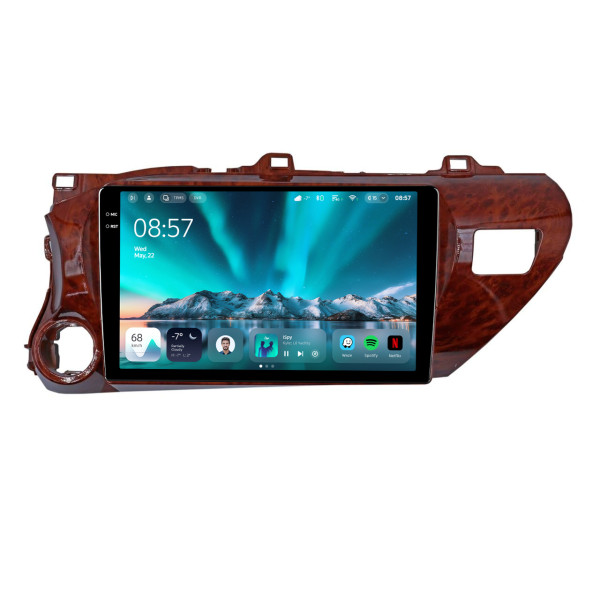 Штатна магнітола Teyes CC4 6+64 Gb Toyota Hilux Pick Up AN120 2015-2020 Mahogany 10" 2k