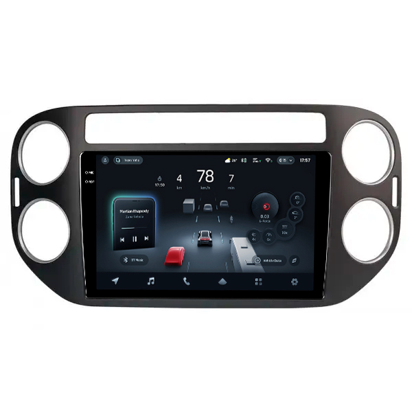 Штатна магнітола Teyes CC4 Pro 8+128 Gb Volkswagen Tiguan 1 NF 2006-2017 (F1) (27mm) 9" 2k