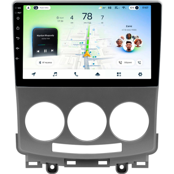 Штатна магнітола Teyes CC4L 6+64 Gb Mazda 5 2 CR 2005-2010 9"