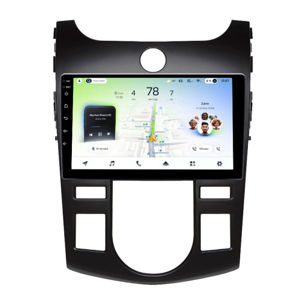 Штатна магнітола Teyes CC4L 4+64 Gb Kia Cerato 2 TD 2008-2013 (F4) Black 9"